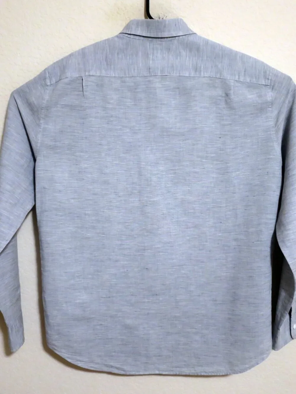 J Crew Shirt Mens Large Long Sleeve Button Baird McNutt Linen Blend Gray